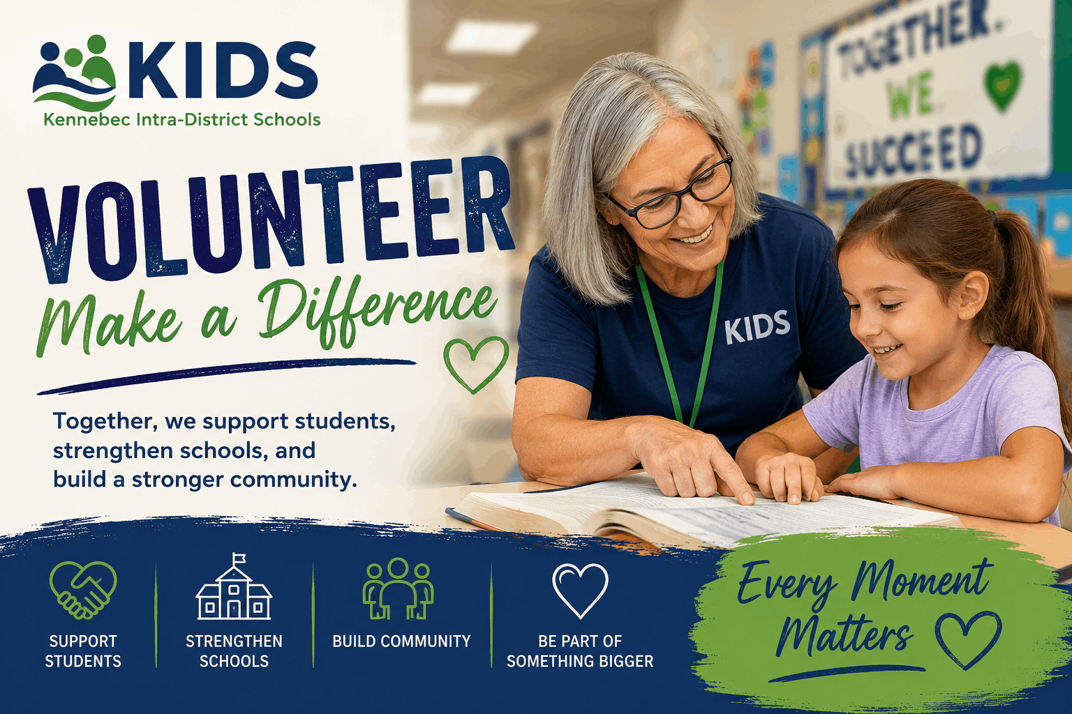 Make a Difference - Volunteer in Our Schools